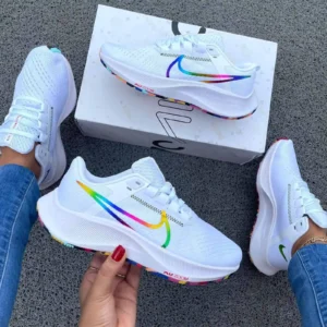 NIKE ZOOMX "BLANCA/SUELA COLORES"
