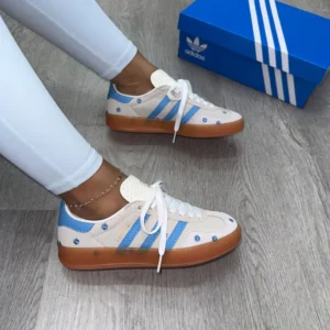 ADIDAS GAZELLE GRIS AZUL