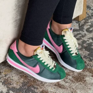NIKE CORTEZ "VERDE/ROSA"